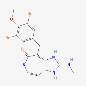 4-[(3,5-Dibromo-4-methoxyphenyl)methyl]-6-methyl-2-(methylamino)-1,2,3,8a-tetrahydroimidazo[4,5-d]azepin-5-one