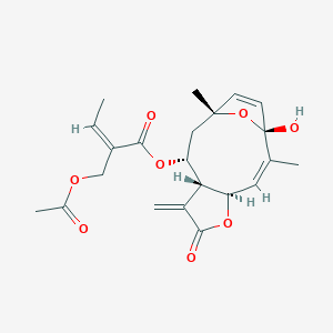 [(1R,2Z,4R,8R,9R,11R)-1-hydroxy-2,11-dimethyl-7-methylidene-6-oxo-5,14-dioxatricyclo[9.2.1.04,8]tetradeca-2,12-dien-9-yl] (Z)-2-(acetyloxymethyl)but-2-enoate