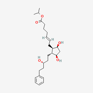 propan-2-yl (E)-7-[(1R,2R,3R,5S)-3,5-dihydroxy-2-[(3R)-3-hydroxy-5-phenylpentyl]cyclopentyl]hept-5-enoate