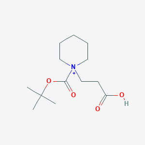 3-[1-[(2-Methylpropan-2-yl)oxycarbonyl]piperidin-1-ium-1-yl]propanoic acid