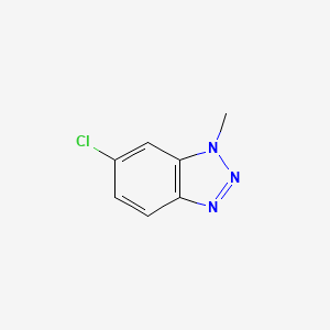 molecular formula C7H6ClN3 B12335701 6-Chloro-1-methyl-1H-benzo[d][1,2,3]triazole 