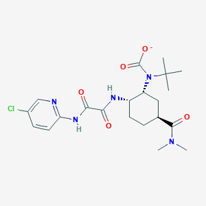 molecular formula C21H29ClN5O5- B12335736 EthanediaMide iMpurity D 