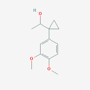 1-[1-(3,4-Dimethoxyphenyl)cyclopropyl]ethan-1-ol