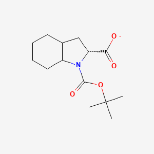 1H-Indole-1,2-dicarboxylic acid, octahydro-, 1-(1,1-dimethylethyl) ester, (2R)-