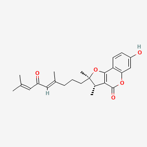 molecular formula C24H28O5 B1233583 Fukanefuromarin A 