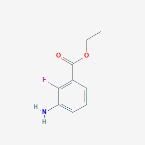 molecular formula C9H10FNO2 B12335859 Ethyl 3-amino-2-fluorobenzoate 