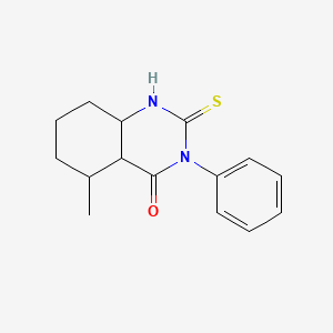 4(1H)-Quinazolinone, 2,3-dihydro-5-methyl-3-phenyl-2-thioxo-