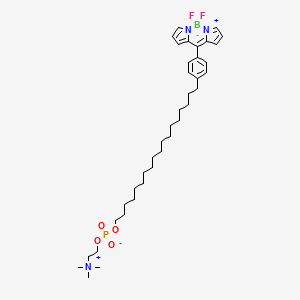 18-[4-(2,2-difluoro-3-aza-1-azonia-2-boranuidatricyclo[7.3.0.03,7]dodeca-1(12),4,6,8,10-pentaen-8-yl)phenyl]octadecyl 2-(trimethylazaniumyl)ethyl phosphate