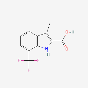 3-methyl-7-(trifluoromethyl)-1H-indole-2-carboxylic acid