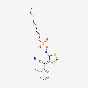 [(Z)-[(3Z)-3-[cyano-(2-methylphenyl)methylidene]thiophen-2-ylidene]amino] octane-1-sulfonate