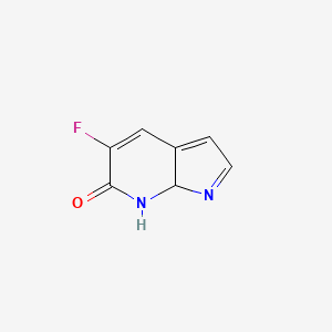 5-Fluoro-7,7a-dihydropyrrolo[2,3-b]pyridin-6-one