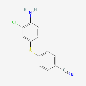 4-((4-Amino-3-chlorophenyl)thio)benzonitrile