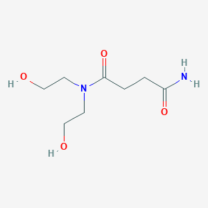 molecular formula C8H16N2O4 B12335976 N,N-bis(2-hydroxyethyl)butanediamide 