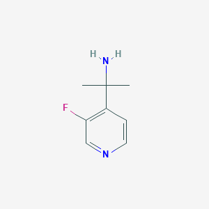 molecular formula C8H11FN2 B12336014 2-(3-Fluoropyridin-4-yl)propan-2-amine 