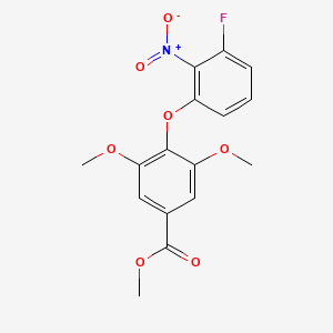 Methyl 4-(3-fluoro-2-nitrophenoxy)-3,5-dimethoxybenzoate