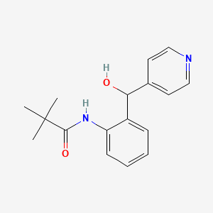 molecular formula C17H20N2O2 B12336053 N-[2-[Hydroxy(4-pyridyl)methyl]phenyl]pivalamide 