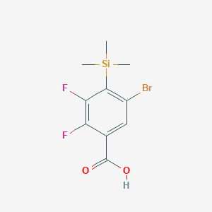 molecular formula C10H11BrF2O2Si B12336058 5-Bromo-2,3-difluoro-4-(trimethylsilyl)benzoic acid CAS No. 1241948-58-2