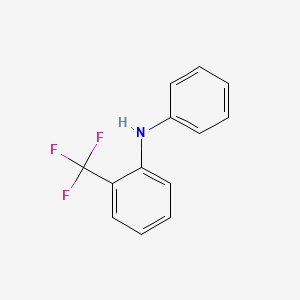 molecular formula C13H10F3N B12336072 N-phenyl-2-(trifluoromethyl)aniline 