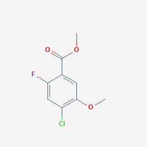 molecular formula C9H8ClFO3 B12336080 Methyl 4-chloro-2-fluoro-5-methoxybenzoate CAS No. 146447-09-8