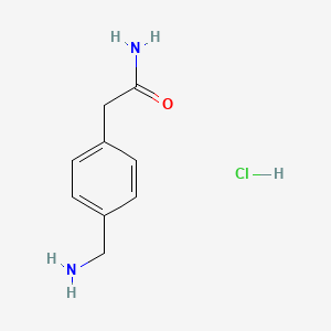 2-[4-(Aminomethyl)phenyl]acetamide hydrochloride