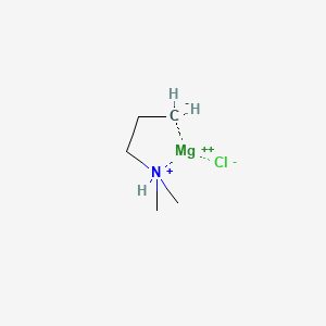 molecular formula C5H13ClMgN+ B12336099 Magnesium, chloro[3-(dimethylamino-kappaN)propyl-kappaC]- 