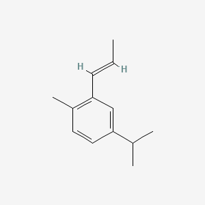 molecular formula C13H18 B12336112 1-Methyl-4-(1-methyl-2-propenyl)-benzene 