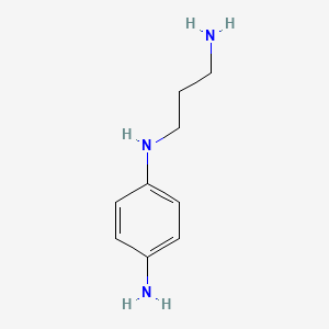 molecular formula C9H15N3 B12336115 tert-butyl 3-(4-aMinophenylaMino)propylcarbaMate CAS No. 24935-15-7