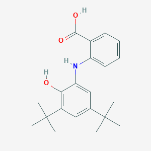 molecular formula C21H27NO3 B12336147 2-((3,5-Di-tert-butyl-2-hydroxyphenyl)amino)benzoic acid CAS No. 953018-05-8