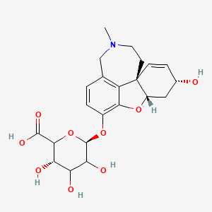 molecular formula C22H27NO9 B12336155 O-Desmethyl Galanthamine beta-D-Glucuronide 