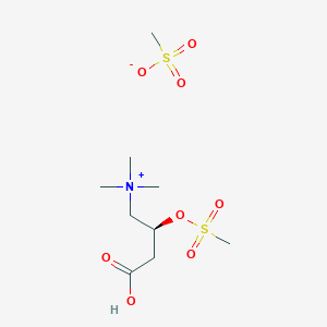 molecular formula C9H21NO8S2 B12336203 (S)-Carnitine Mesylate, Meslate Salt 