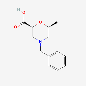 (2S,6S)-4-Benzyl-6-methylmorpholine-2-carboxylicacid