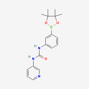 1-(Pyridin-3-yl)-3-(3-(4,4,5,5-tetramethyl-1,3,2-dioxaborolan-2-yl)phenyl)urea