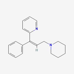 2-[(Z)-1-phenyl-3-piperidin-1-ylprop-1-enyl]pyridine