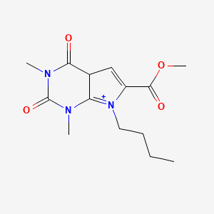 methyl 7-butyl-1,3-dimethyl-2,4-dioxo-4aH-pyrrolo[2,3-d]pyrimidin-7-ium-6-carboxylate