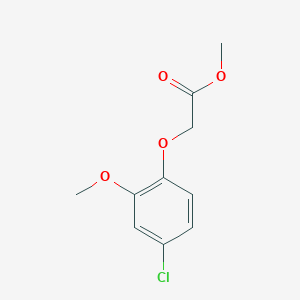 molecular formula C10H11ClO4 B12336291 Methyl 2-(4-chloro-2-methoxyphenoxy)acetate 