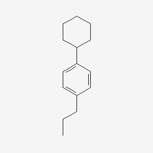 molecular formula C15H22 B12336330 4-N-Propyl cyclohexyl benzene CAS No. 22800-88-0