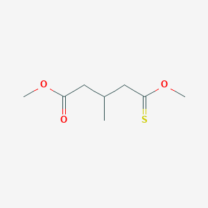 Methyl 5-methoxy-3-methyl-5-sulfanylidenepentanoate