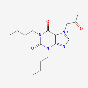 1,3-dibutyl-7-(2-oxopropyl)-5H-purin-7-ium-2,6-dione