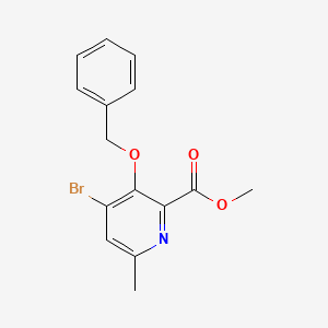 Methyl 3-(benzyloxy)-4-bromo-6-methylpicolinate