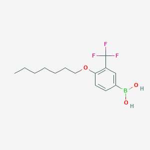 (4-Heptyloxy-3-trifluoromethylphenyl)boronic acid