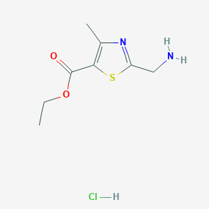 Ethyl 2-(aminomethyl)-4-methyl-1,3-thiazole-5-carboxylate hydrochloride