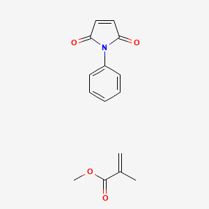 molecular formula C15H15NO4 B12336511 methyl 2-methylprop-2-enoate;1-phenylpyrrole-2,5-dione 