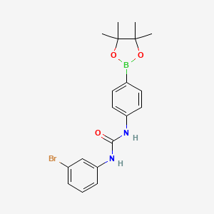 1-(3-Bromophenyl)-3-[4-(4,4,5,5-tetramethyl-1,3,2-dioxaborolan-2-yl)phenyl]urea