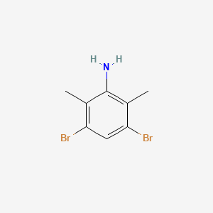 molecular formula C8H9Br2N B12336563 3,5-Dibromo-2,6-dimethylaniline 