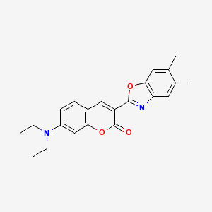 7-(Diethylamino)-3-(5,6-dimethylbenzo[d]oxazol-2-yl)-2H-chromen-2-one