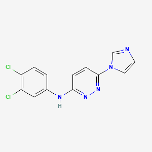 N-(3,4-dichlorophenyl)-6-(1-imidazolyl)-3-pyridazinamine