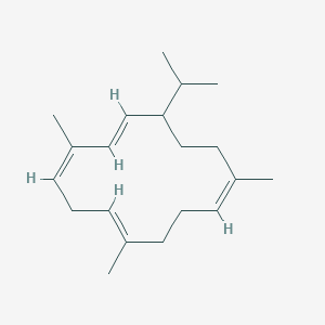 molecular formula C20H32 B1233663 Cembrene 