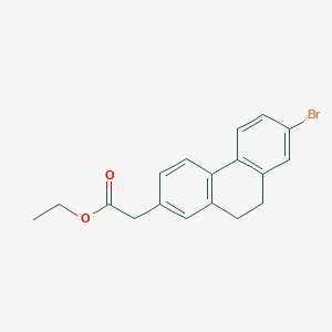 Ethyl 2-(7-bromo-9,10-dihydrophenanthren-2-yl)acetate