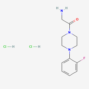 2-Amino-1-[4-(2-fluorophenyl)piperazin-1-yl]ethanone dihydrochloride