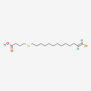 molecular formula C17H31BrO2Te B1233668 18-Bromo-5-tellura-17-octadecenoic acid CAS No. 95217-75-7